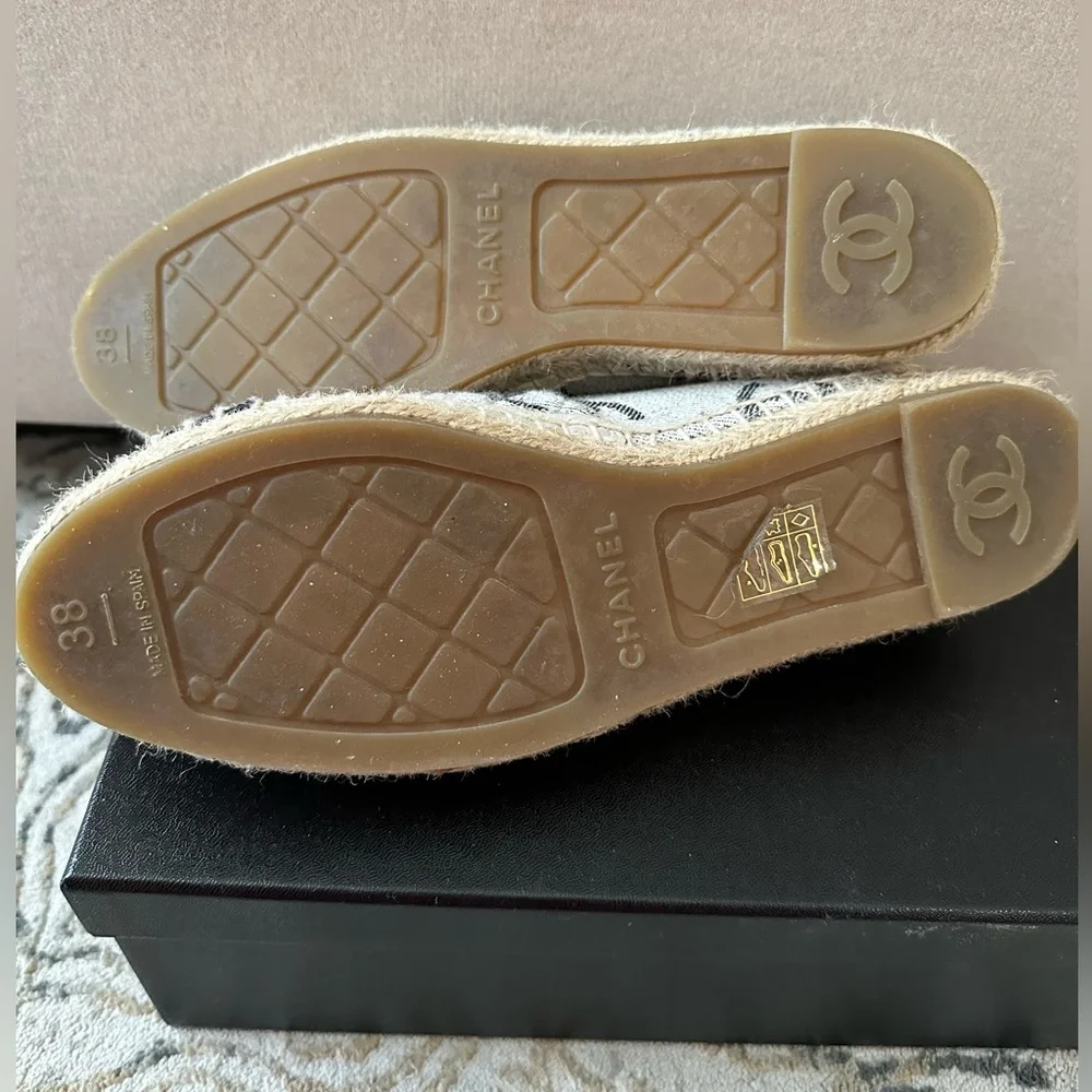CHANEL Espadrilles Jeans size 38 - Picture 4 of 7